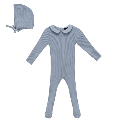 Ruffle Collar Knitted 2Pc Set