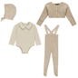 Ruffle Collar Knitted 4Pc Set