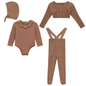 Ruffle Collar Knitted 4 Pc Set
