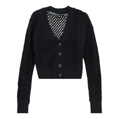 Crochet Knitted Crop Cardigan