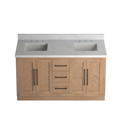 Vivian 60 inch Double Freestanding Bath Vanity