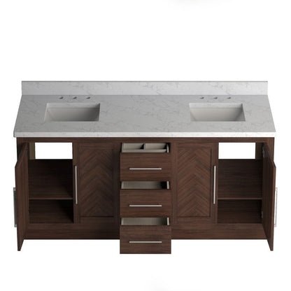 Vivian 60 inch Double Freestanding Bath Vanity