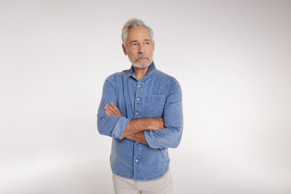 Joe Woven Magnetic Shirt in Chambray