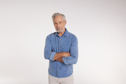 Joe Woven Magnetic Shirt in Chambray