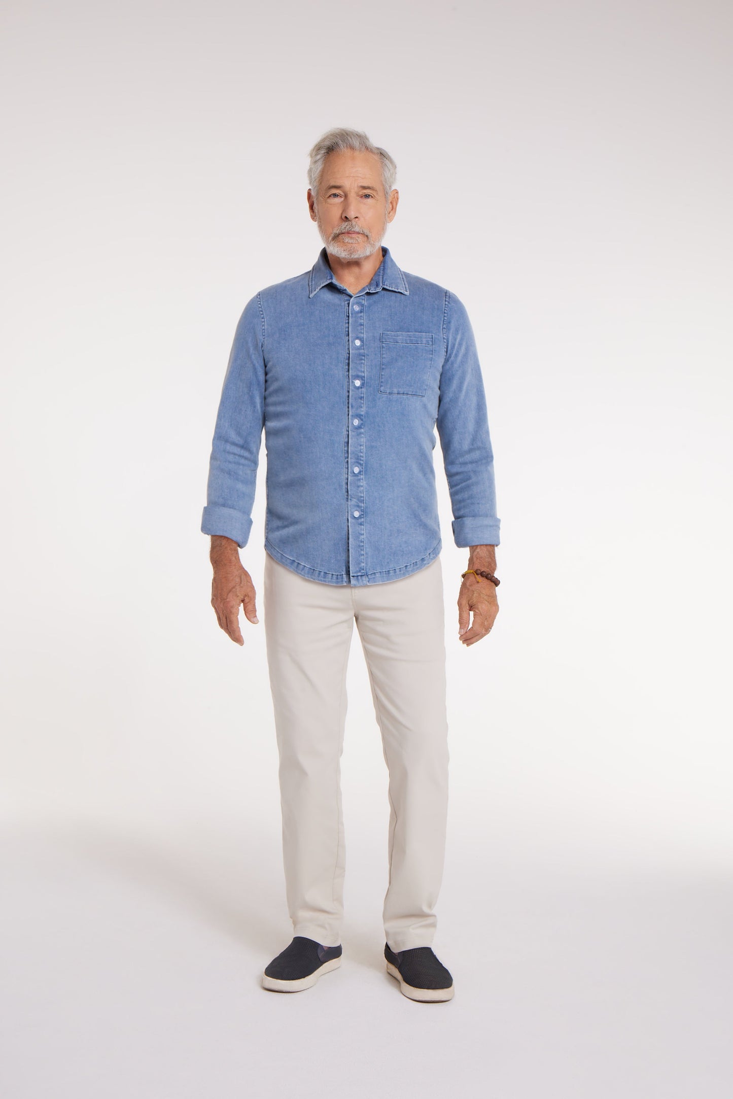 Joe Woven Magnetic Shirt in Chambray