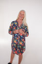 Cecilia Pajama Magnetic Dress in Blue Floral
