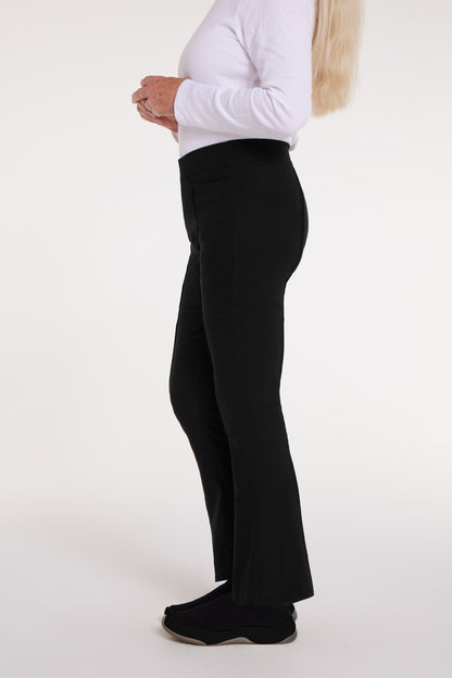 Carmen Velcro Magnetic Flare Pant in Black
