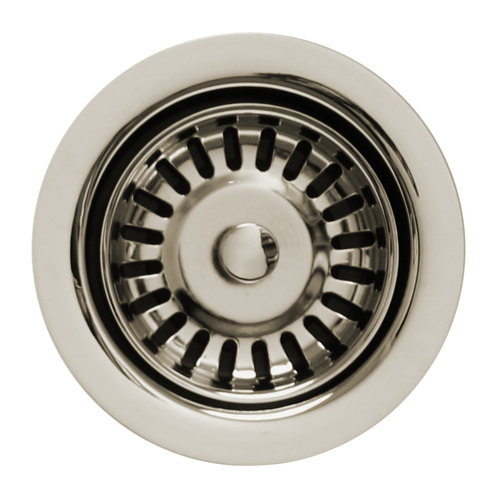 3 1/2" Waste Disposer Trim with Matching Basket Strainer for Deep Fireclay Sinks