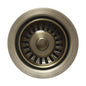 3 1/2" Waste Disposer Trim with Matching Basket Strainer for Deep Fireclay Sinks