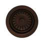 3 1/2" Waste Disposer Trim with Matching Basket Strainer for Deep Fireclay Sinks