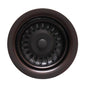 3 1/2" Waste Disposer Trim with Matching Basket Strainer for Deep Fireclay Sinks