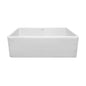 Farmhaus Fireclay Duet Series Reversible Sink with Smooth Front Apron
