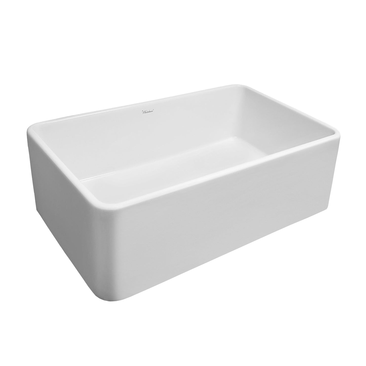 Farmhaus Fireclay Duet Series Reversible Sink with Smooth Front Apron
