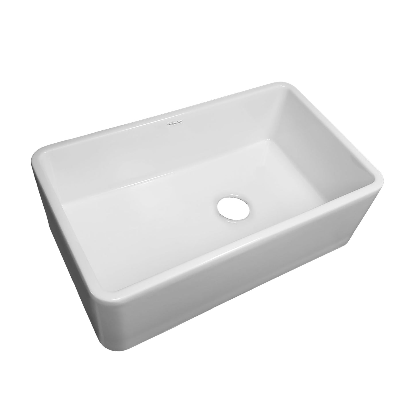 Farmhaus Fireclay Duet Series Reversible Sink with Smooth Front Apron