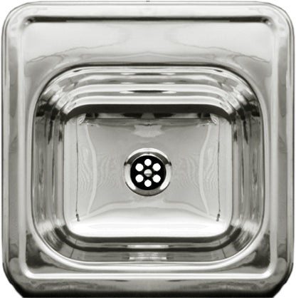 Decorative Square Drop-in Entertainment/Prep Sink with a Smooth Surface