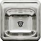 Decorative Square Drop-in Entertainment/Prep Sink with a Smooth Surface