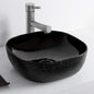 Isabella Plus Collection Square Above Mount Basin with an Embossed Exterior, Smooth Interior, and Center Drain