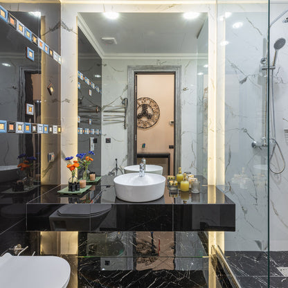 Isabella Plus Collection Round Above Mount Basin with Single Faucet Hole and Center Drain