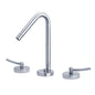Metrohaus Lavatory Widespread Faucet with 45-Degree Swivel Spout, Pop-up Waste and  Lever Handles