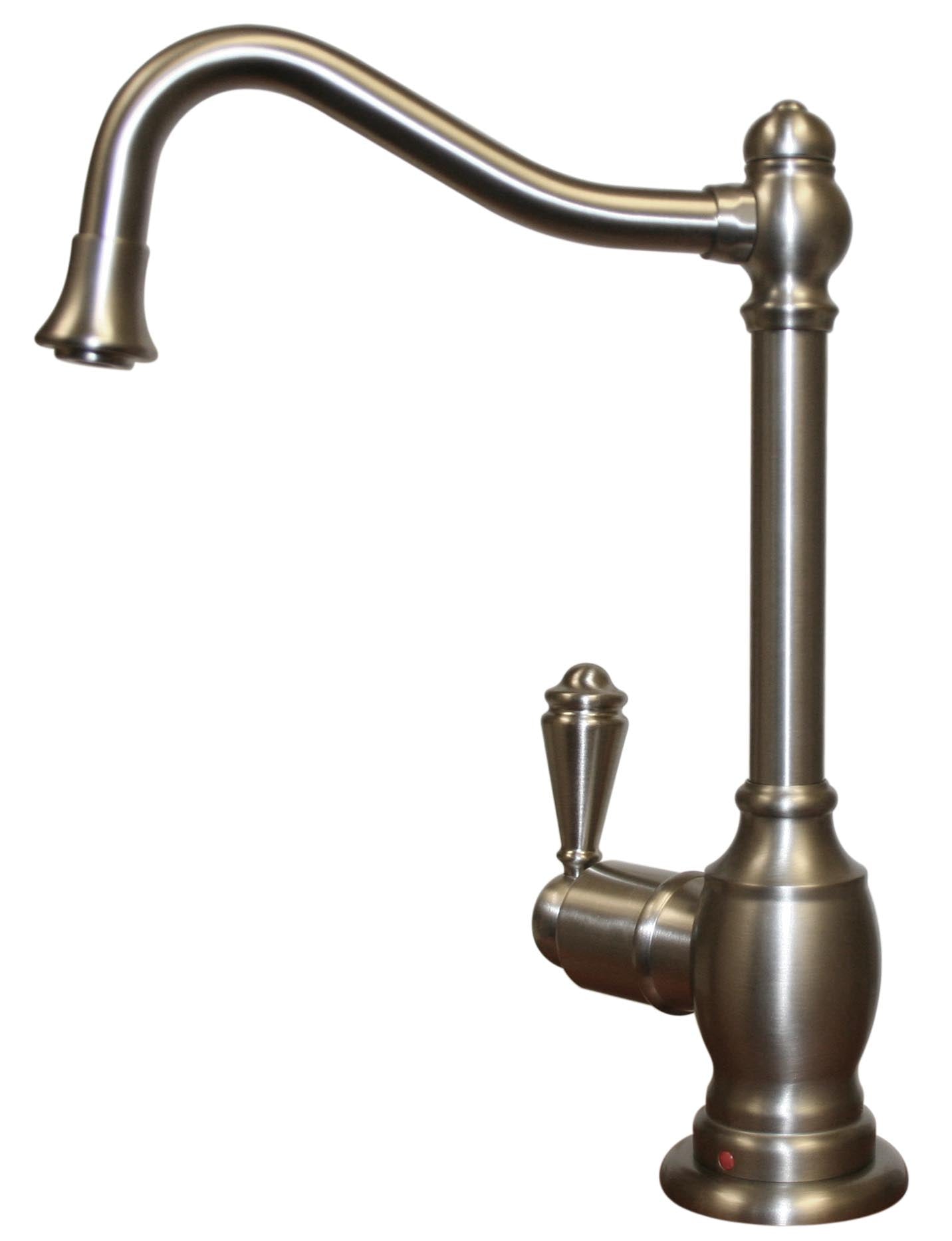 Point of Use Instant Hot Water Faucet with Traditional Spout and Self Closing Handle