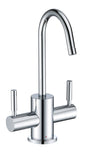 Point of Use Instant Hot/Cold Water Drinking Faucet with Gooseneck Swivel Spout
