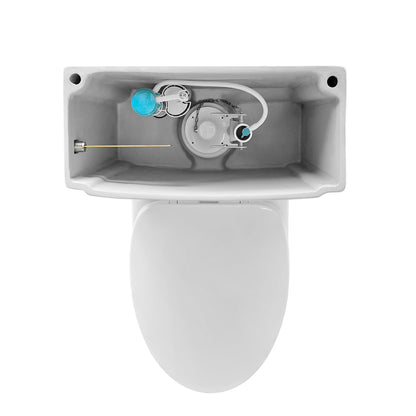 Magic Flush Eco-Friendly One Piece Single Flush Toilet with  Elongated Bowl, and a 1.28 GPF capacity