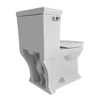 Magic Flush Eco-Friendly One Piece Single Flush Toilet with  Elongated Bowl, and a 1.28 GPF capacity