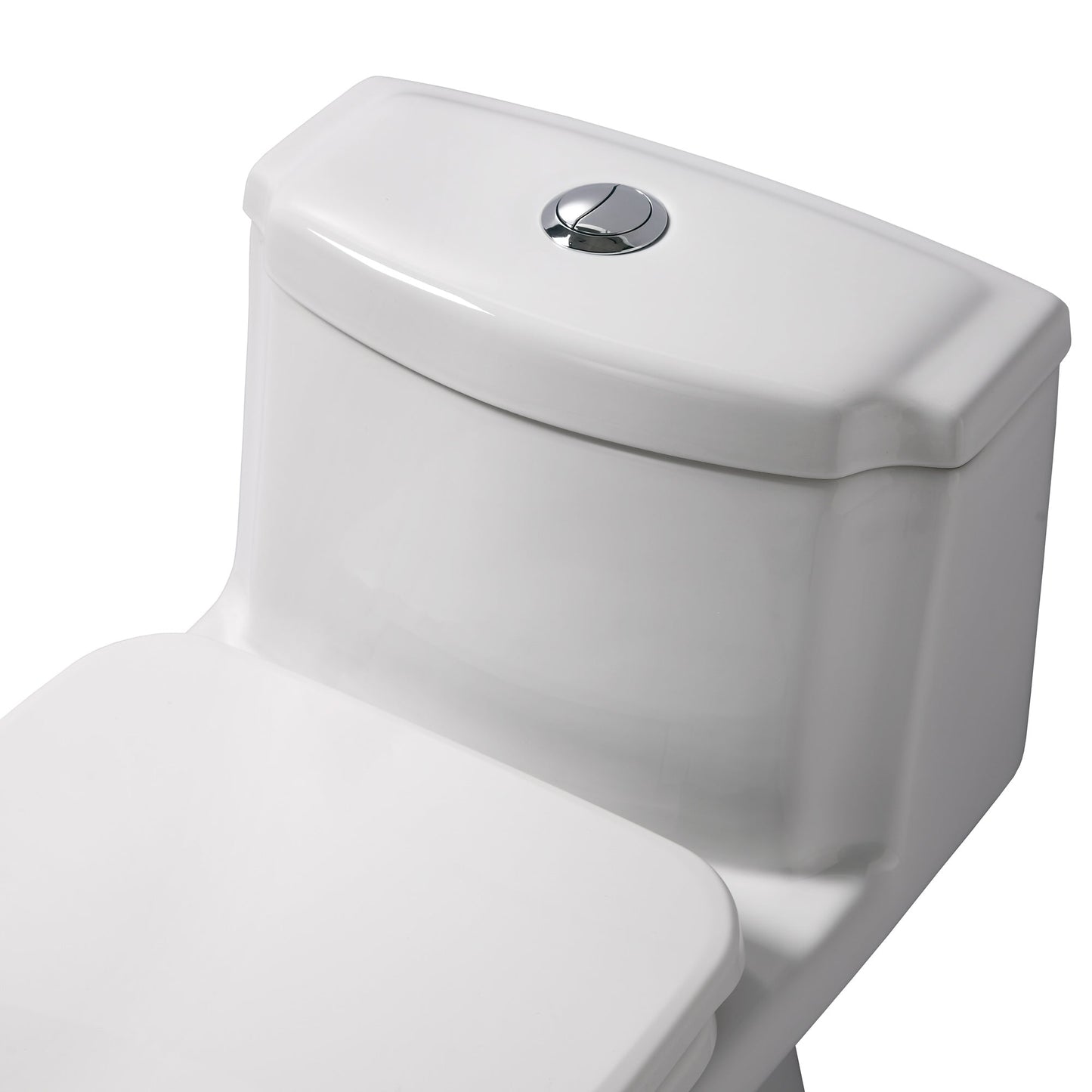 Magic Flush Eco-Friendly One Piece Toilet with a Siphonic Action Dual Flush System,  Elongated Bowl, 1.6/1.1 GPF and WaterSense Certified