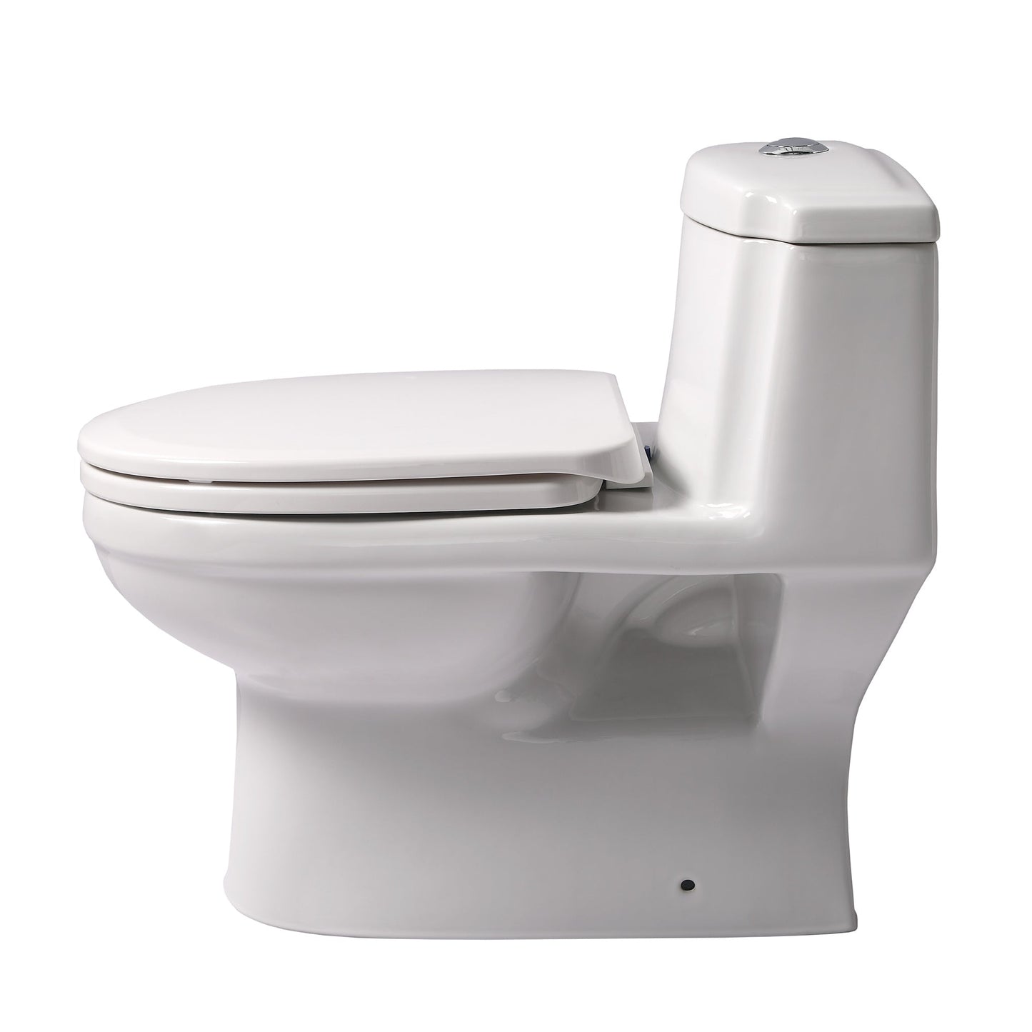 Magic Flush Eco-Friendly One Piece Toilet with a Siphonic Action Dual Flush System,  Elongated Bowl, 1.6/1.1 GPF and WaterSense Certified