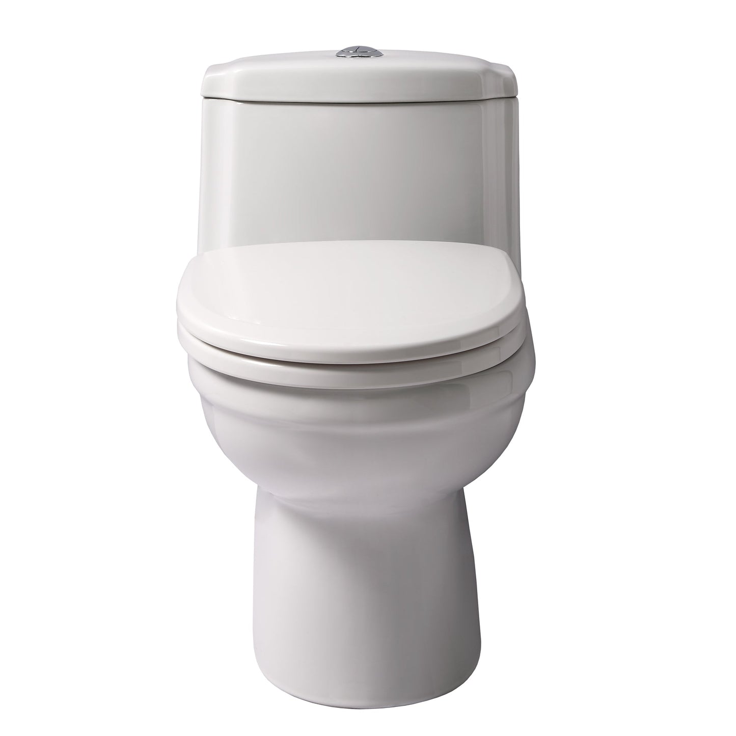 Magic Flush Eco-Friendly One Piece Toilet with a Siphonic Action Dual Flush System,  Elongated Bowl, 1.6/1.1 GPF and WaterSense Certified