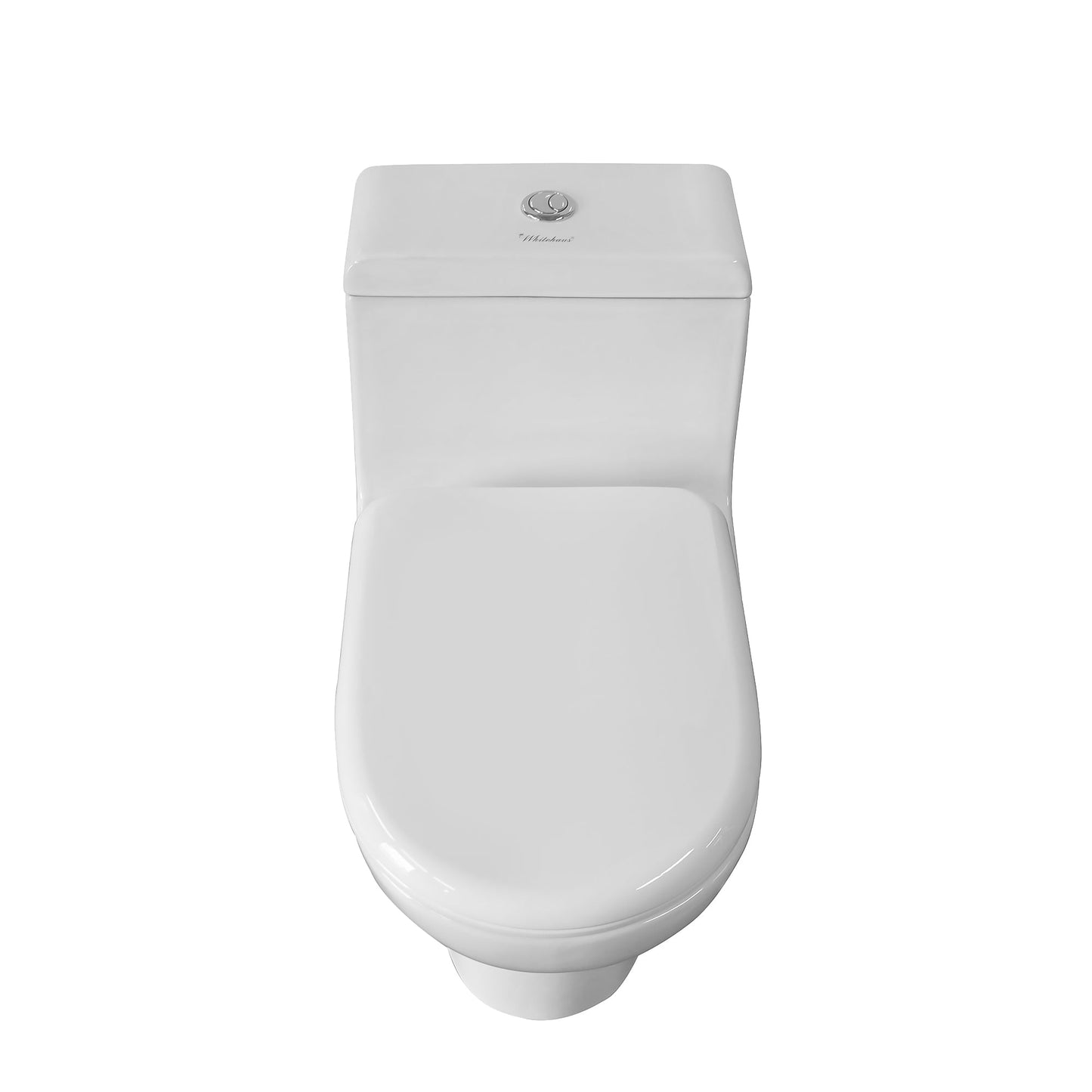 Magic Flush Eco-Friendly One Piece Toilet with a Siphonic Action Dual Flush System,  Elongated Bowl, 1.6/1.1 GPF and WaterSense Certified