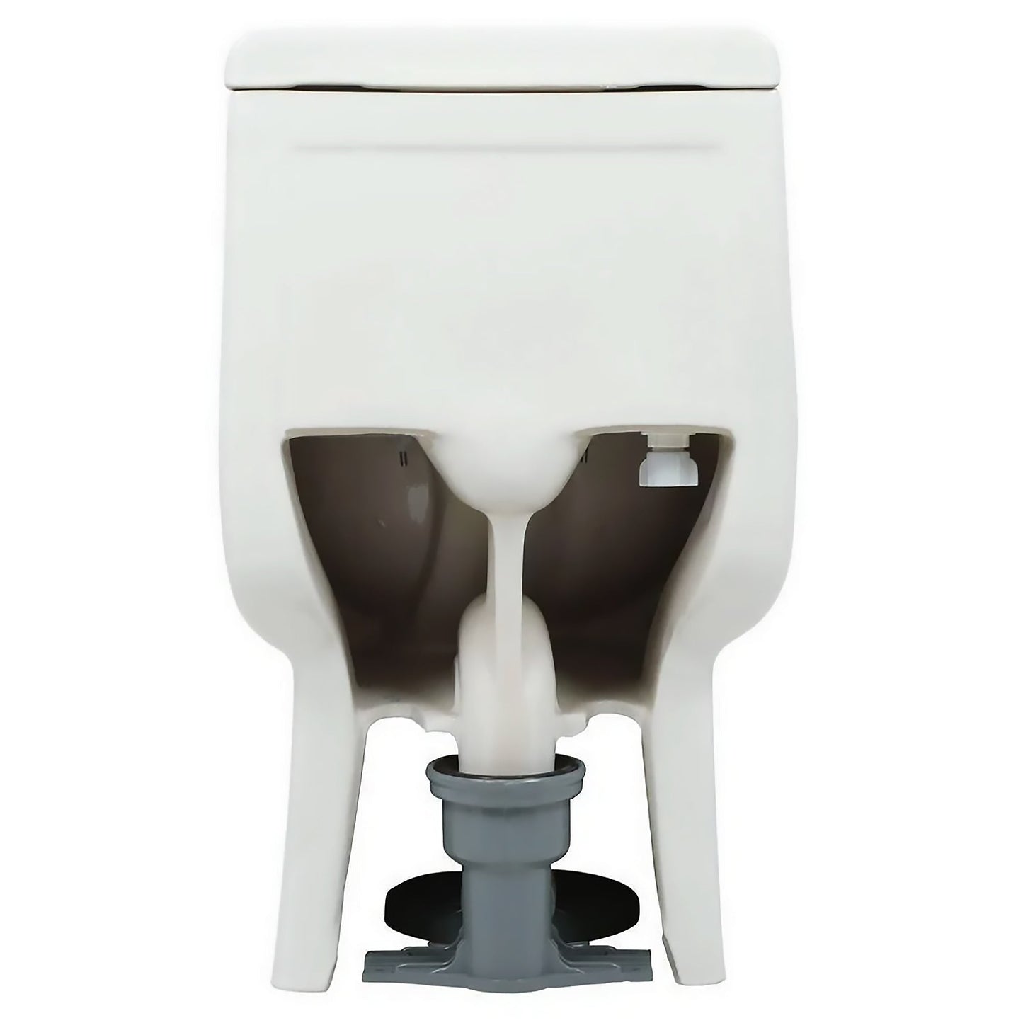Magic Flush Eco-Friendly One Piece Toilet with a Siphonic Action Dual Flush System,  Elongated Bowl, 1.6/1.1 GPF and WaterSense Certified