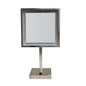 Square Freestanding Led 5X Magnified Mirror