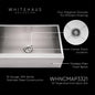 Noah's Collection Brushed Stainless Steel Commercial Single Bowl Front Apron Sink