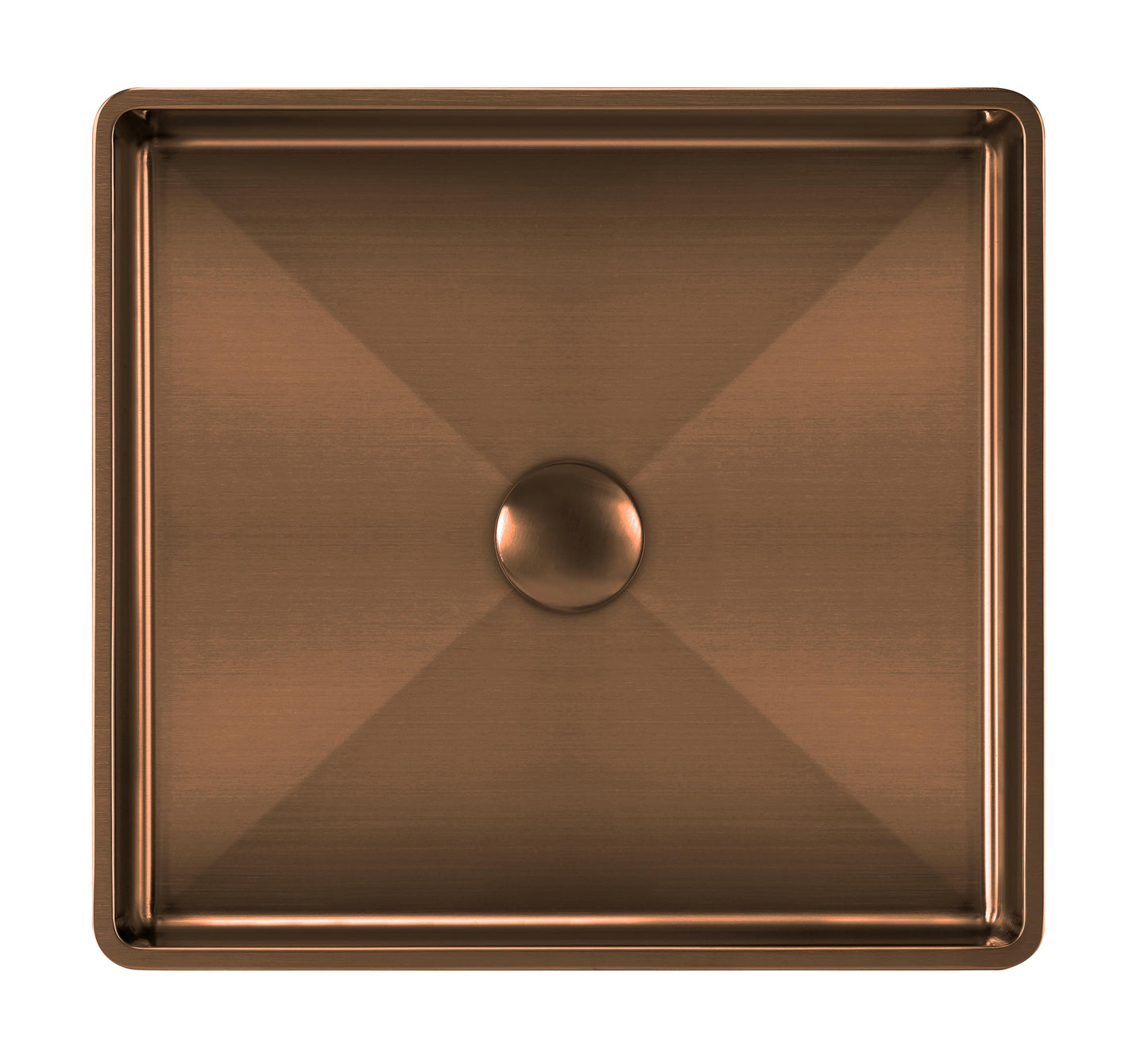Noah Plus 10 gauge frame, Squared Semi-recessed Basin Set with center drain
