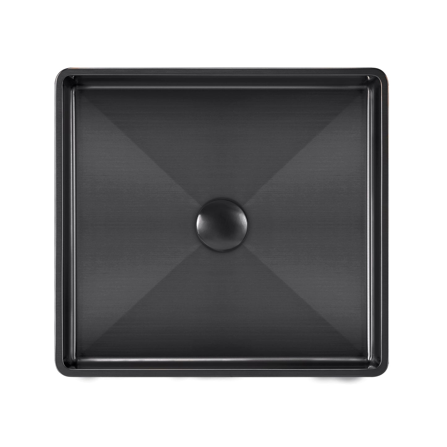 Noah Plus 10 gauge frame, Squared Semi-recessed Basin Set with center drain