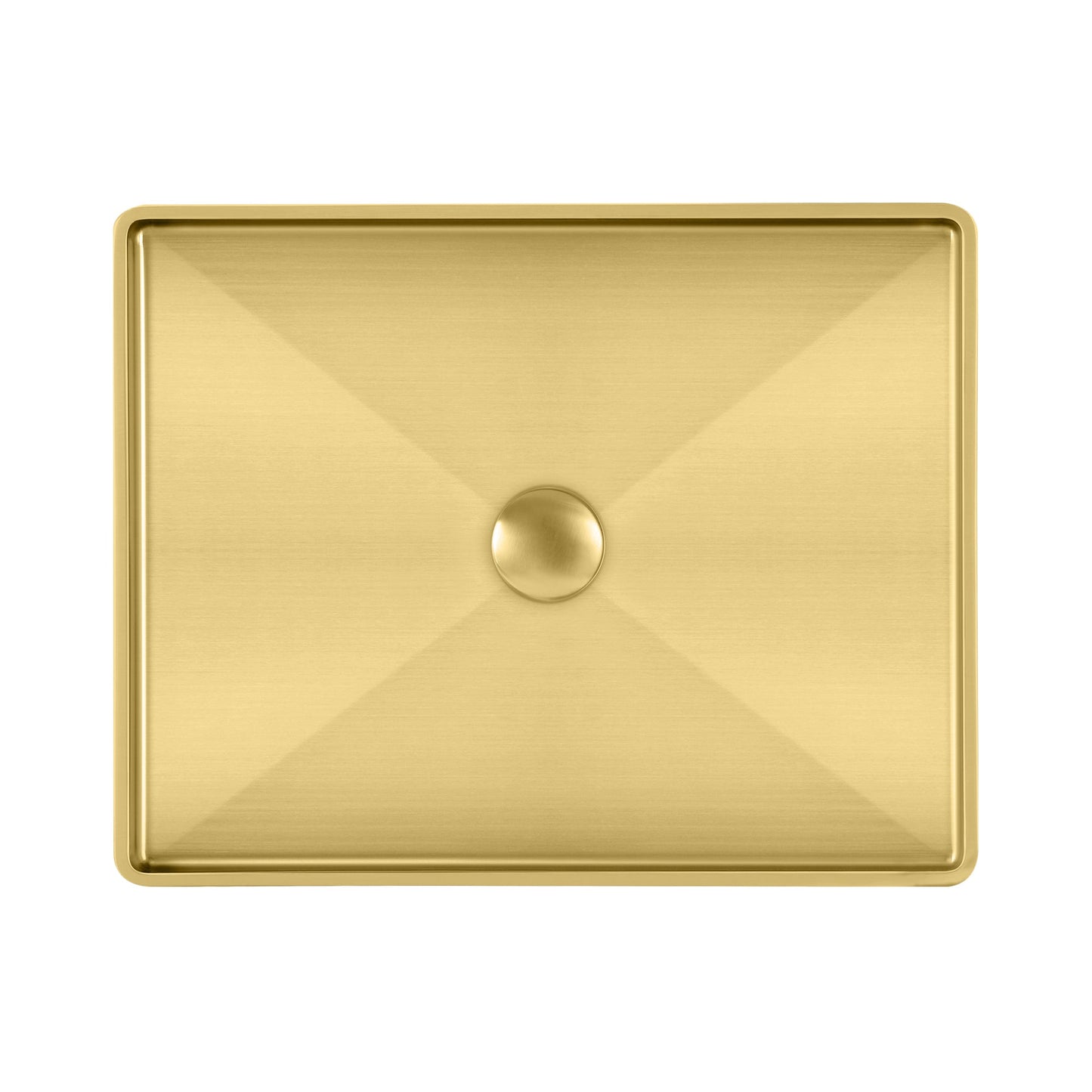 Noah Plus 10 gauge frame, Rectangular Above Mount Basin Set with center drain