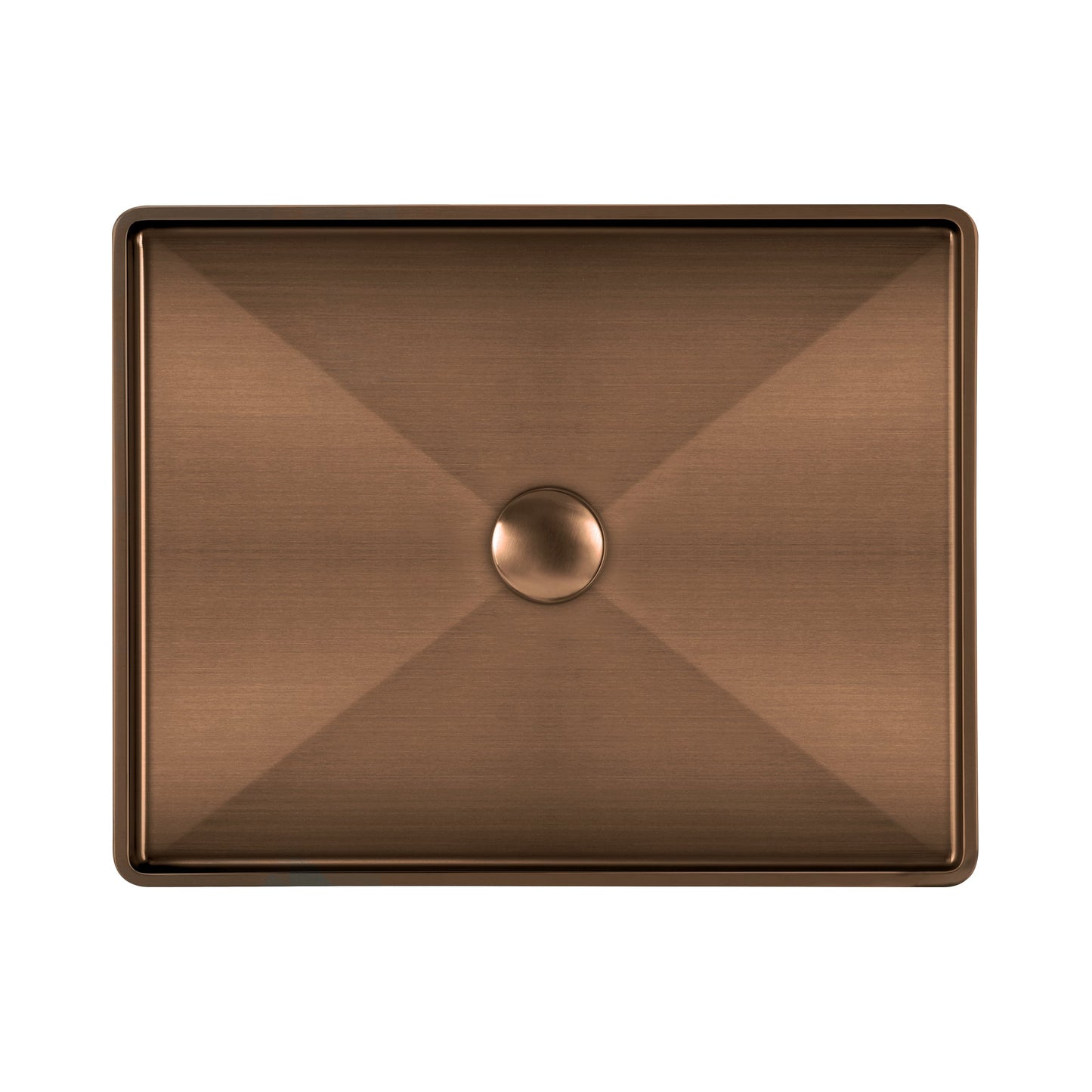 Noah Plus 10 gauge frame, Rectangular Above Mount Basin Set with center drain