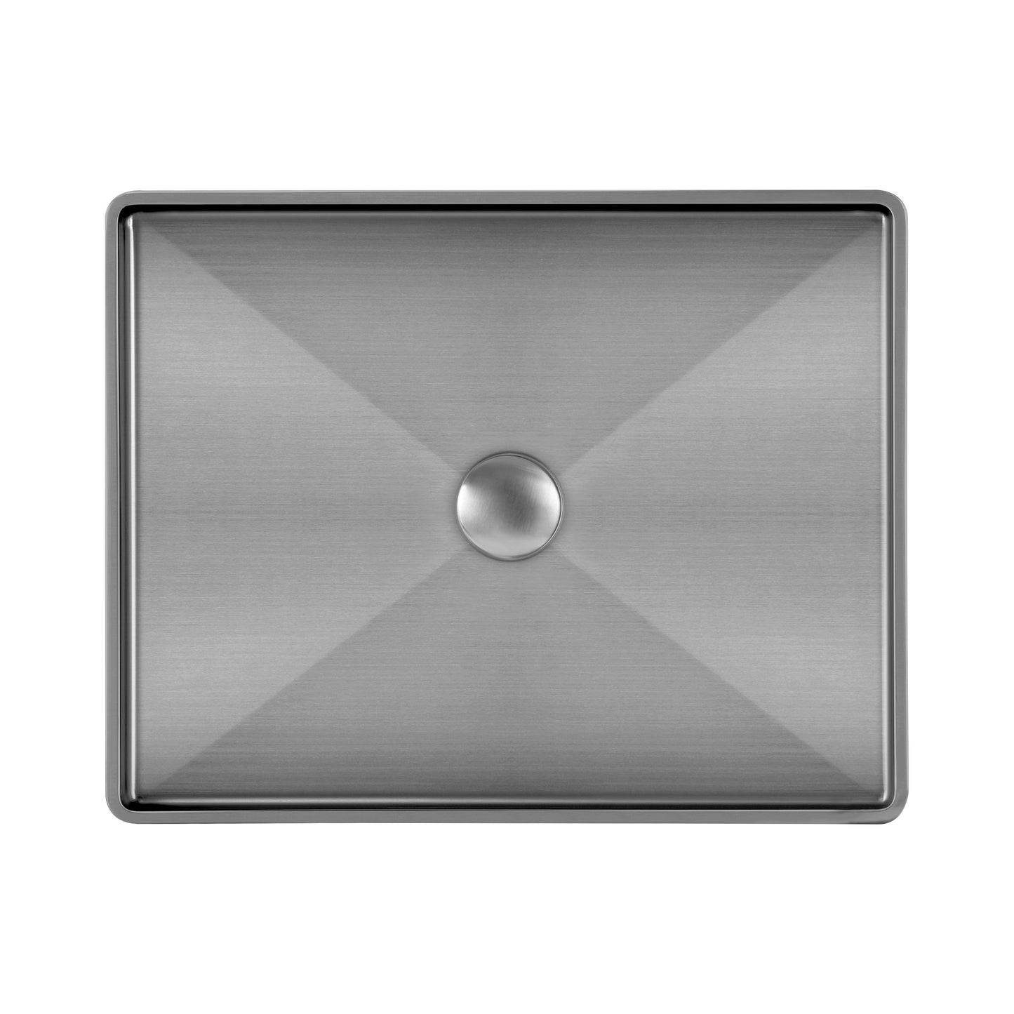 Noah Plus 10 gauge frame, Rectangular Above Mount Basin Set with center drain