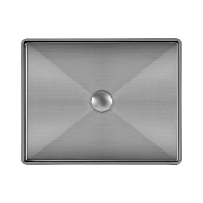 Noah Plus 10 gauge frame, Rectangular Above Mount Basin Set with center drain