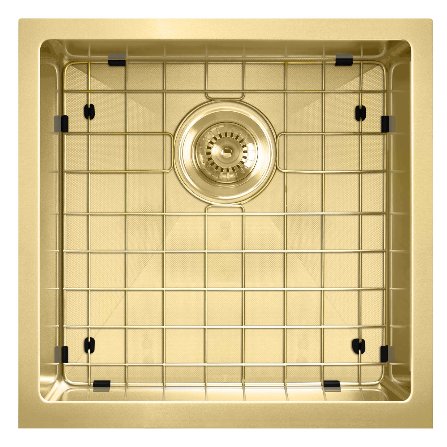 Noah Plus 16 gauge Single Bowl Linen Textured Dual-Mount Sink Set