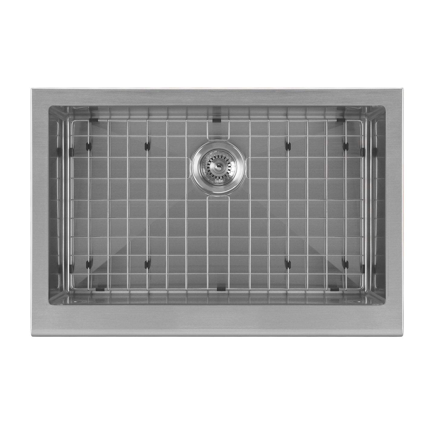 Noah Plus 16 gauge Single Bowl Undermount Sink Set with a seamless customized front Apron