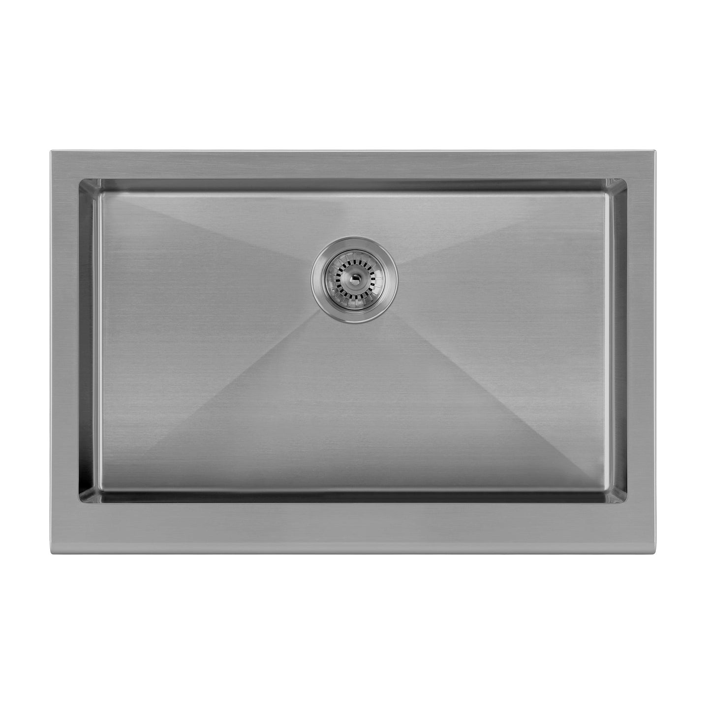 Noah Plus 16 gauge Single Bowl Undermount Sink Set with a seamless customized front Apron