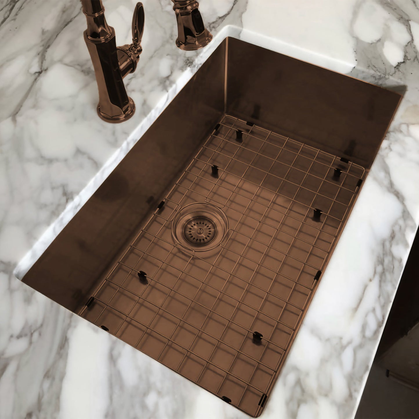 Noah Plus 16 gauge Single Bowl Linen Textured Dual-Mount Sink Set