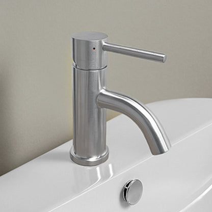 Waterhaus Solid Stainless Steel, Single Hole, Single Lever Lavatory Faucet with Matching Pop-up Waste