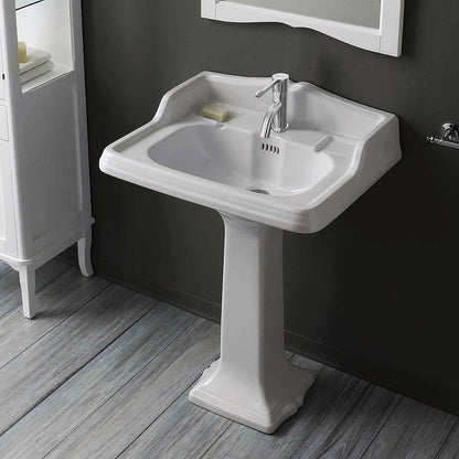 Waterhaus Solid Stainless Steel, single hole, extended single lever lavatory faucet