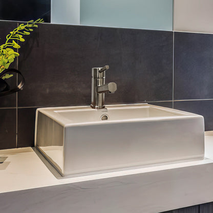 Waterhaus Solid Stainless Steel, Single Hole, Single Lever Lavatory Faucet