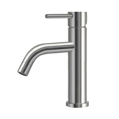 Waterhaus Lead-Free Solid Stainless Steel Single lever Elevated Lavatory Faucet