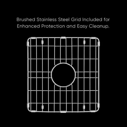 Whitehaus Collection Undermount/Drop-in Fireclay Kitchen Sinks, Stainless Steel Grid Included