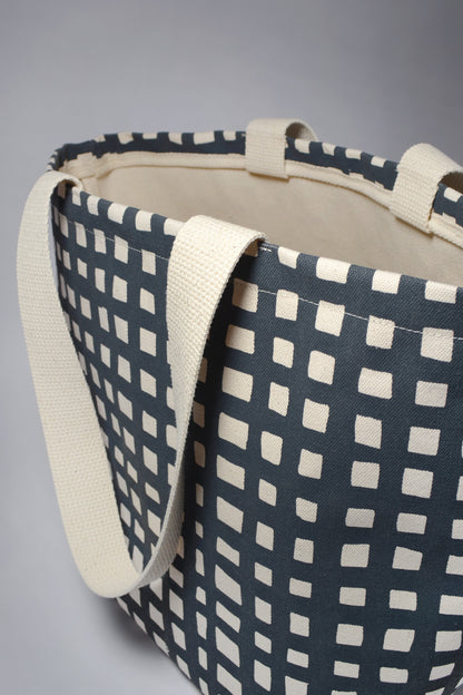 Grid Wide Tote